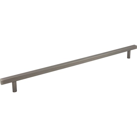 Jeffrey Alexander 18" Center-to-Center Brushed Pewter Square Dominique Appliance Handle 845-18BNBDL